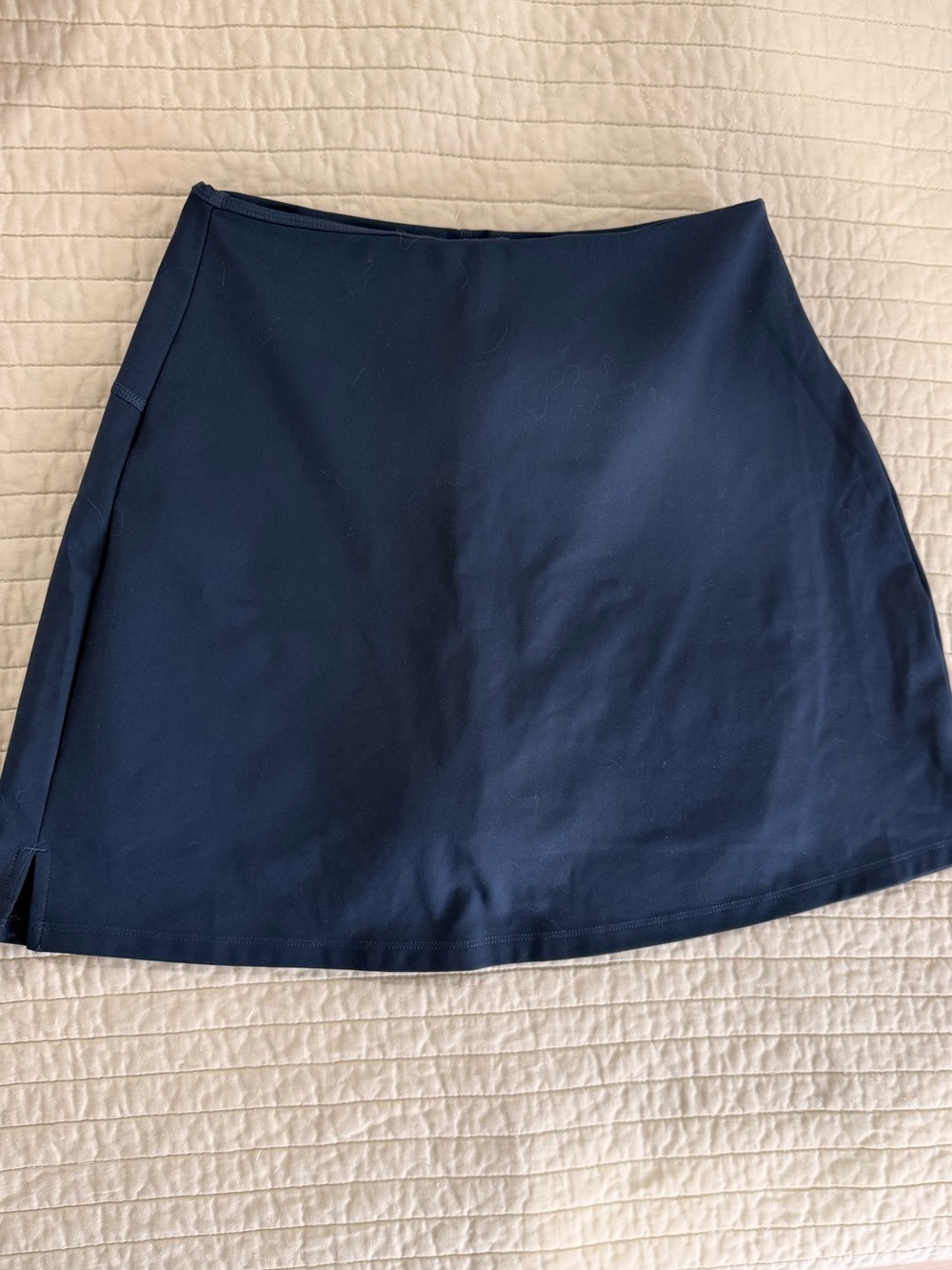 girlfriend collective Navy Mini Skirt